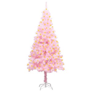 Artificial Christmas Tree Pink PVC, steel 59 in - 1 of 4
