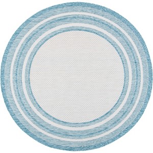 Courtyard CY8475 UV & Stain Resistant Non-Shedding Power Loomed Indoor/Outdoor Rugs - Safavieh - 1 of 4