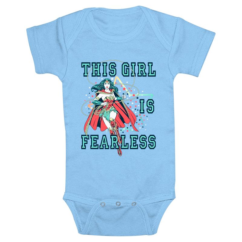 Infant's Wonder Woman A Fearless Girl Onesie, 1 of 4