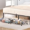 Whizmax 2 Pack Under Bed Storage with Wheels Rolling Containers Organizer Drawers Bins Cart for Clothes Blankets Shoes Linen Sweater - 4 of 4