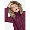 ellos Plus Size Faux Fur Trim Puffer - 4 of 4