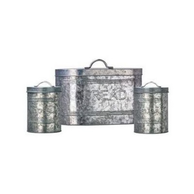 Amici Home Farmhouse Kitchen Coffee Canister, Galvanized Metal Organizer Jar with Airtight Silicone Seal - Rustic 76 Oz. Food Storage Container — фото 7