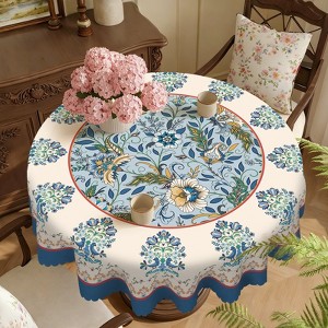 Smiry 60 Inch Round Vinyl Tablecloth – Waterproof Wipeable, Black, Fits Round Tables-918423
