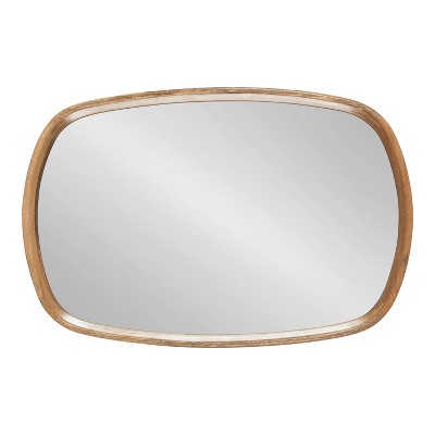 Natural Mango Wood Rectangular Vanity Wall Mirror