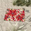 Avenie Abstract Floral Poinsettia Red Picnic Blanket -Deny Designs - 3 of 3