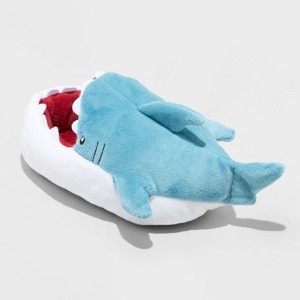 Toddler Bruce Shark Loafer Slippers - Cat & Jack™ Blue - 1 of 4