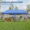10x20 Heavy Duty Pop Up Canopy Tent w/Roller Bag, 4 Weight Bags, 8 Stakes & 6 Guy Ropes - 3 Height Adjustable - 3 of 4