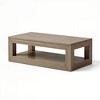 Modern Rectangular Coffee Table with Bottom Shelf (48in x 24in / 1220mm x 610mm) - 3 of 4