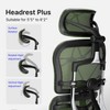 SAINTCY Ergonomic Mesh Office Chair with Adjustable Lumbar Support, Headrest & Footrest – 3D Armrests, Tilt Control & Customizable Seat Depth - 4 of 4