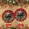 Lomsoe Sloth Ornaments for Christmas Tree Ceramic Christmas Ornaments Red Christmas Tree Hanging Decor Christmas Gift Christmas Decor - 3 of 4