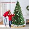 Costway 5/6/7/8 FT Artificial Christmas Tree Unlit Christmas Tree with 350/650/950/1138 Branch Tips Foldable Metal Stand - 2 of 4