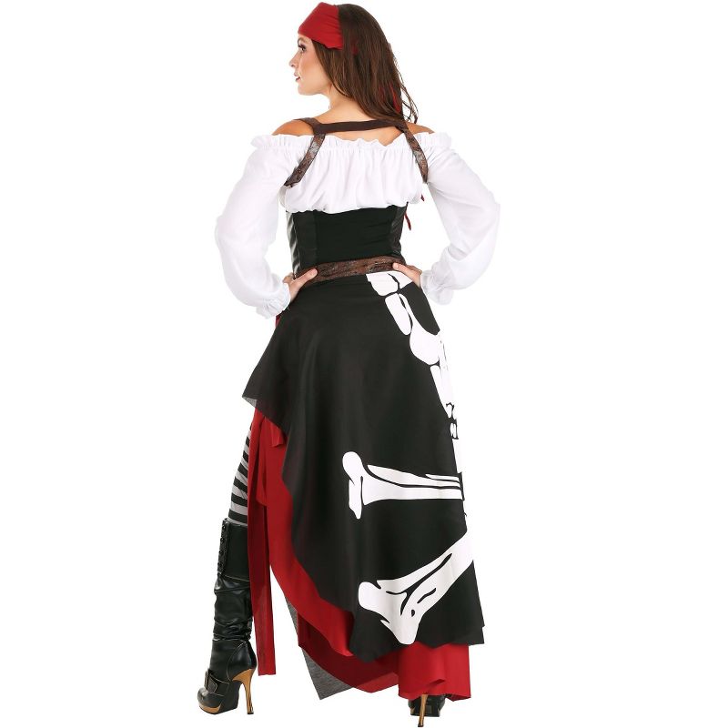 HalloweenCostumes.com Women's Pirate Flag Gypsy Costume, 2 of 12
