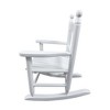 Whisen Kids Rocking Chair, Sturdy Hardwood Design with Slatted Back, Safe & Comfortable, Easy to Assemble - 3 of 4