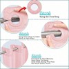 No Hook Shower Curtain with Snap Liner, Hotel Luxury Pink, 71Wx 74H, Waterproof, Washable, See Through Top Window - 4 of 4