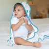 The Peanutshell Nautical Whale Tail 23-Piece Baby Bath Towel Set in  Aqua/Teal/White