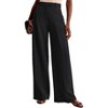 BLUEMING Women’s Elevated High-Waist Trousers Fluid Wide-Leg Silhouette with Flowy Trousers with Drape Professional Office Pants - 3 of 4
