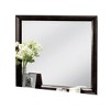 Royal Hampton Dresser Vanity Mirror, 40 Inch Modern Black Solid Wood Frame - 2 of 4