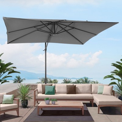 10X8FT Alunimun Patio Cantilever With Canopy