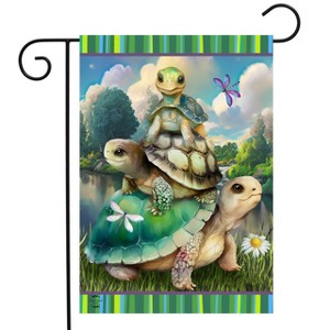 Briarwood Lane Summer Garden Flag 12x18 For Outdoor Turtle Trio For Summer Garden Flag Flags For Outside - 1 of 4