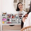 Sorbus 4 Piece 16-Drawer Clear Stackable Storage Drawers - Bathroom, Laundry Room & Home Countertop Drawer System - 3 of 4