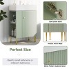 21.6 inch Free Standing Bathroom vanity with Sink,Open-shelving Bathroom Storage Cabinet with Soft Close Door Cabinet-Cuddlewood - 3 of 4
