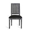 PAGED Dining Chairs Set of 2 Wood Dining Room Chairs with Rectangular Cane Backrest and Fluted Legs for Dining Room, Kitchen - 2 of 4