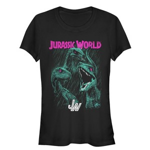 Juniors Womens Jurassic World: Fallen Kingdom Raptor Eyes T-Shirt - 1 of 3