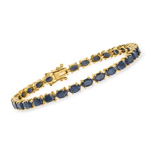 Ross-Simons 15.00 ct. t.w. Sapphire Bracelet in 18kt Gold Over Sterling - 1 of 3