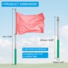 Unique Bargains Stainless Steel Extendable Portable Guide Handheld Flag Pole 4 Pcs - 2 of 4