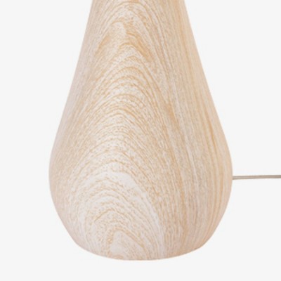 65" Kanana Faux Wood Floor Lamp with White Cotton Shade - Globe Electric