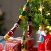 Joyfy Christmas Tree Decorations, 202 Pcs Wooden Beads Craft Kit DIY Printed Hanging Christmas Tree Ornaments, Kids Holiday Art Activities Xmas Decor - 3 of 4
