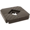Outsunny 4 Piece Patio Umbrella Base Weight Set, Outdoor Cantilever Offset Umbrella Weights, 132 lb. Water or 176 lb. Sand - 4 of 4