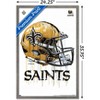 Trends International NFL New Orleans Saints - Drip Helmet 20 Framed Wall Poster Prints - 3 of 4