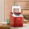 Costway Portable Ice Maker Machine Countertop 26Lbs/24H Self-cleaning w/ Scoop Silver\Green - image 2 of 4