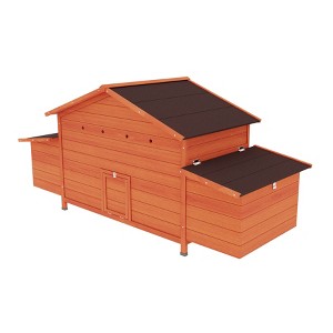Gulches Large Wooden Chicken Coop with Two Nesting Boxes and Free range Doors - 1 of 4