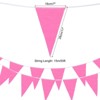 Unique Bargains Outdoor Garden Wedding Birthday Decoration Pennant Flag Banner 50ft - 2 of 4