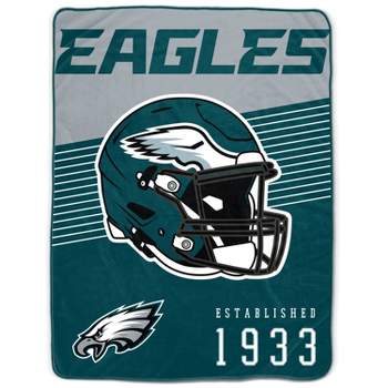 NFL Philadelphia Eagles Helmet Stripes Flannel Fleece Blanket