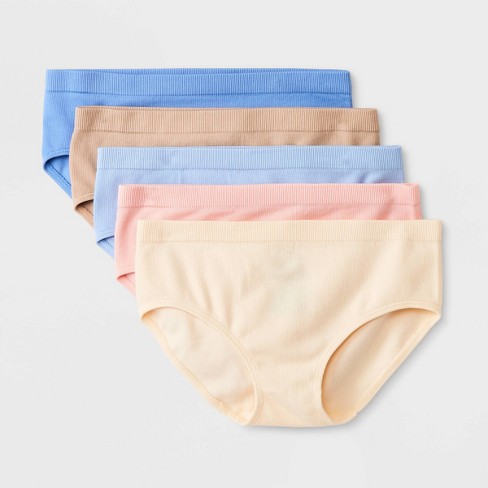 Girls' 5pk Ribbed Seamless Hipster - Art Class™ : Target