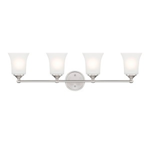 Designers Fountain Bronson 4 - Light Vanity in  Brushed Nickel - 1 of 1