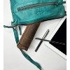 Fmeida Town Leather Pencil Case - Full Grain Leather Zippered Pen Pouch - Stationery Bag Pen Holder for Work & Office Brown - 2 of 4