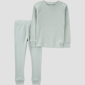 Carter's Just One You® Toddler 2pc Solid Long Sleeve Cotton T-Shirt & Pajama Set - 1 of 4