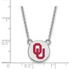 Black Bow Jewelry Sterling Silver Oklahoma Sooners NCAA Necklace 18 Inch - 3 of 4