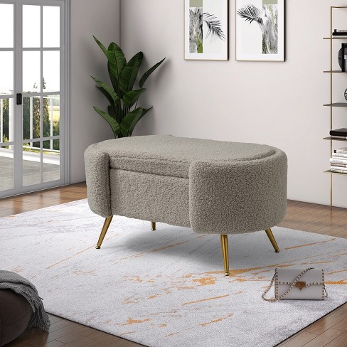 Grey bedroom best sale storage bench