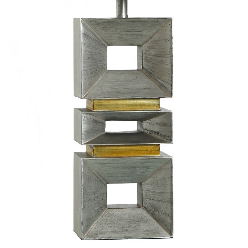 Contemporary Table Lamp Palladium Silver Finish - StyleCraft, 4 of 9