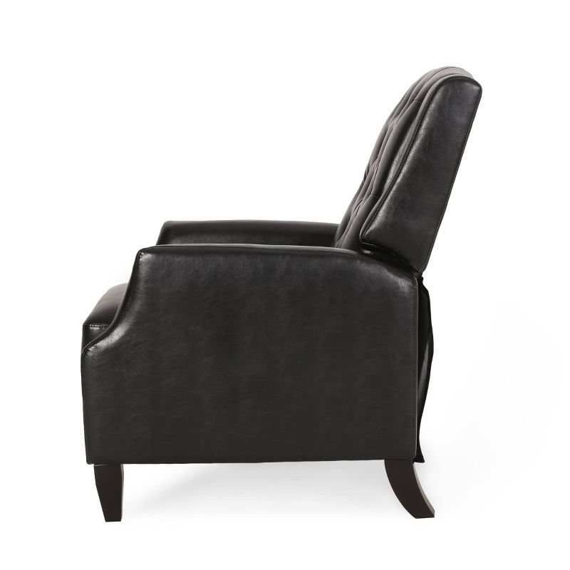 Sadlier Contemporary Faux Leather Tufted Pushback Recliner - Christopher Knight Home, 6 of 14