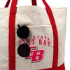 California State University, East Bay Primary Logo Canvas Tote Bag With External Pocket, Reusable Shoulder Bag for Shopping, School, Beach - 2 of 4