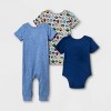 Baby Boys' 3pc Marvel Top & Bottom Set - Blue - 2 of 4