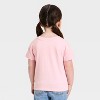 Toddler Girls' Holiday Relaxed Short Sleeve T-Shirt - Cat & Jack™ Light Pink - 3 of 4