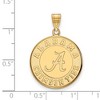 Black Bow Jewelry 14k Yellow Gold Plated Sterling Silver Alabama Crimson Tide NCAA Large Pendant - 2 of 3
