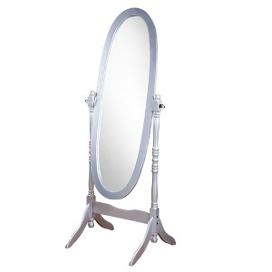Ridstar 16 in. W x 59.25 in. H Silver Oval Bathroom Floor Mirror - 1 of 4
